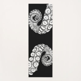 Zwarte en gele octopus tentacle Yoga Mat