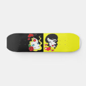 Zwarte en gele skateboard (Horizontaal)