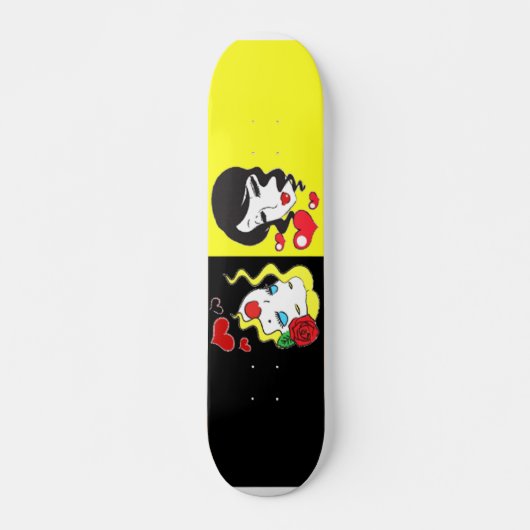 Zwarte en gele skateboard (Voorkant)