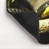 Zwarte en gele slang muismat (Hoek)