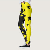 Zwarte en gele ster leggings (Links)