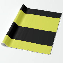 Zwarte en gele strepen cadeaupapier