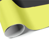 Zwarte en gele strepen cadeaupapier (Rol Hoek)