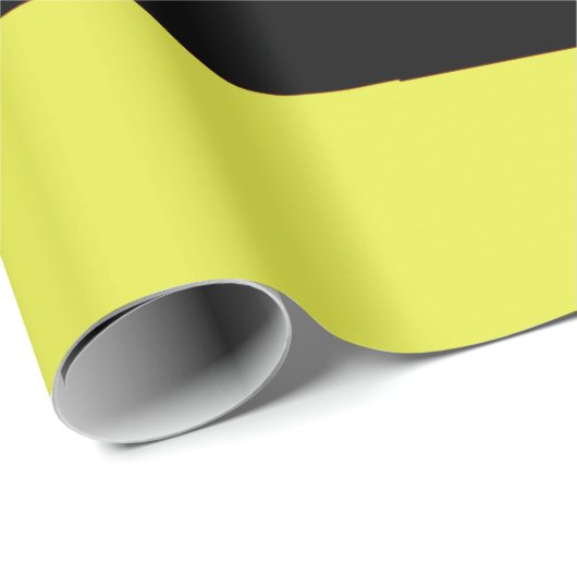 Zwarte en gele strepen cadeaupapier (Rol Hoek)