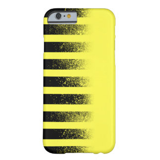 Zwarte en gele striped Iphone 6 Hoesje
