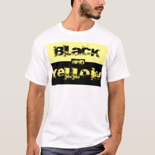 Zwarte en gele ventilator t-shirt