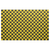 Zwarte en gele vierkantsstrijken stof (Fat Quarter)