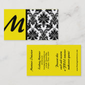 Zwarte en gele Visitekaartjes (Voorkant / Achterkant)