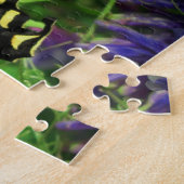 Zwarte en gele vlinder legpuzzel (Zijkant)