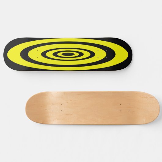 Zwarte en gele Wasp-Surf Persoonlijk Skateboard (Horizontaal)