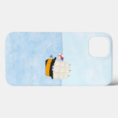 Zwarte en gele zeilschepen op het open Zee Case-Mate iPhone Case (Achterkant (horizontaal))