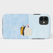 Zwarte en gele zeilschepen op het open Zee Case-Mate iPhone Case (Achterkant (horizontaal))