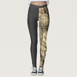 Zwarte en gerookte schaduwen Modern Uniek Hallowee Leggings