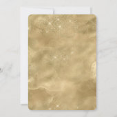 Zwarte en Glittery Gouden Inkt 30ste Verjaardag Kaart (Achterkant)