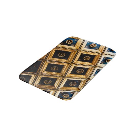 Zwarte en Gold-architectuur Badmat (Gekanteld)