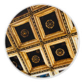 Zwarte en Gold-architectuur Keramische Knop (Voorkant)
