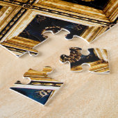 Zwarte en Gold-architectuur Legpuzzel (Zijkant)