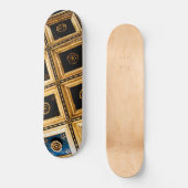 Zwarte en Gold-architectuur Persoonlijk Skateboard (Voorkant)