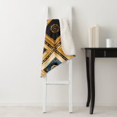 Zwarte en Gold-architectuur Sherpa Deken (In situ)