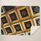 Zwarte en Gold-architectuur Sherpa Deken (Voorkant (horizontaal))