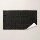 Zwarte en Gold Bathroom-handdoekset Bad Handdoek (Handdoek)