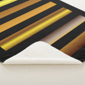 Zwarte en Gold Blanket (60 x 80 inch) Sherpa Deken (3/4)