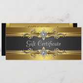 Zwarte en Gold Business Cadeaubonnen (Voorkant / Achterkant)