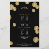 Zwarte en Gold Glamor en Beauty II Flyer (Voorkant)