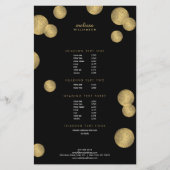 Zwarte en Gold Glamor en Beauty II Flyer (Voorkant)