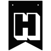 Zwarte en Gold Happy 60e verjaardag Vlaggetjes (Tweede vlag)