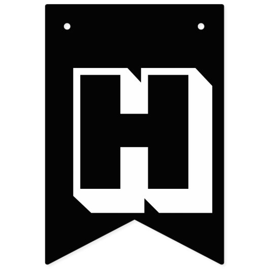 Zwarte en Gold Happy 60e verjaardag Vlaggetjes (Tweede vlag)