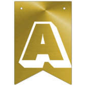 Zwarte en Gold Happy 60e verjaardag Vlaggetjes (Derde vlag)