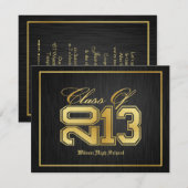 Zwarte en Gold-klasse van 2013 Kaart (Voorkant / Achterkant)