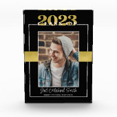 Zwarte en Gold-klasse van de 2023-Afstuderen Keepo Fotoblokken (Voorkant)