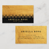 Zwarte en Gold Luxury professional Visitekaartje (Voorkant / Achterkant)