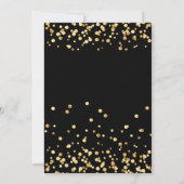 Zwarte en Gold Man 50e verjaardag Kaart (Achterkant)