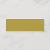 Zwarte en Gold-profielkaarten Mini Visitekaartje (Achterkant)