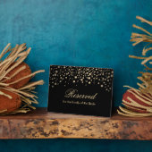 Zwarte en Gold Stippen - Reserve Fotoplaat (Zijkant)