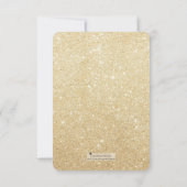 Zwarte en Gold Stripes slaan de datum op Save The Date (Achterkant)