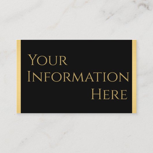 Zwarte en Gold Sun Rays Barber Shop Card op Visitekaartje (Achterkant)