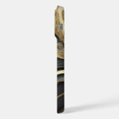 Zwarte en Gold-telefoontas iPhone Hoesje (Linkerkant)