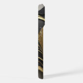 Zwarte en Gold-telefoontas iPhone Hoesje (Rechterkant)