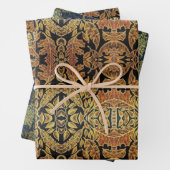 Zwarte en Gold Wrapping Papierplaat Inpakpapier Vel (In situ)