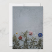 Zwarte en goudblauwe roos Weddenschap Kaart (Achterkant)