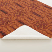 Zwarte en goudbloemen 22 sherpa deken (3/4)