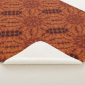 Zwarte en goudbloemen 24 sherpa deken (3/4)