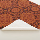 Zwarte en goudbloemen 25 sherpa deken (3/4)