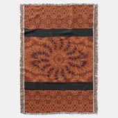 Zwarte en goudbloemen 4 deken (Voorkant Verticaal)