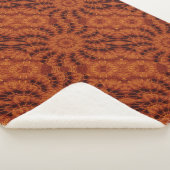 Zwarte en goudbloemen 4 sherpa deken (3/4)