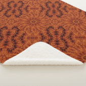 Zwarte en goudbloemen 6 sherpa deken (3/4)